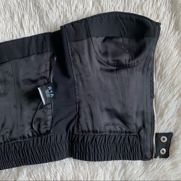 RtA•Vicki Black Zip Down Bustier/Corset Top•NWT - Picture 12 of 13